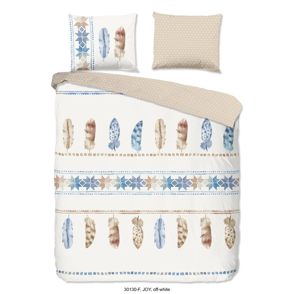 Good Morning Dekbedovertrek "Joy" - Ecru - (240x220 Cm) 3 Good Morning Dekbedovertrek "Joy" - Ecru - (240x220 Cm)