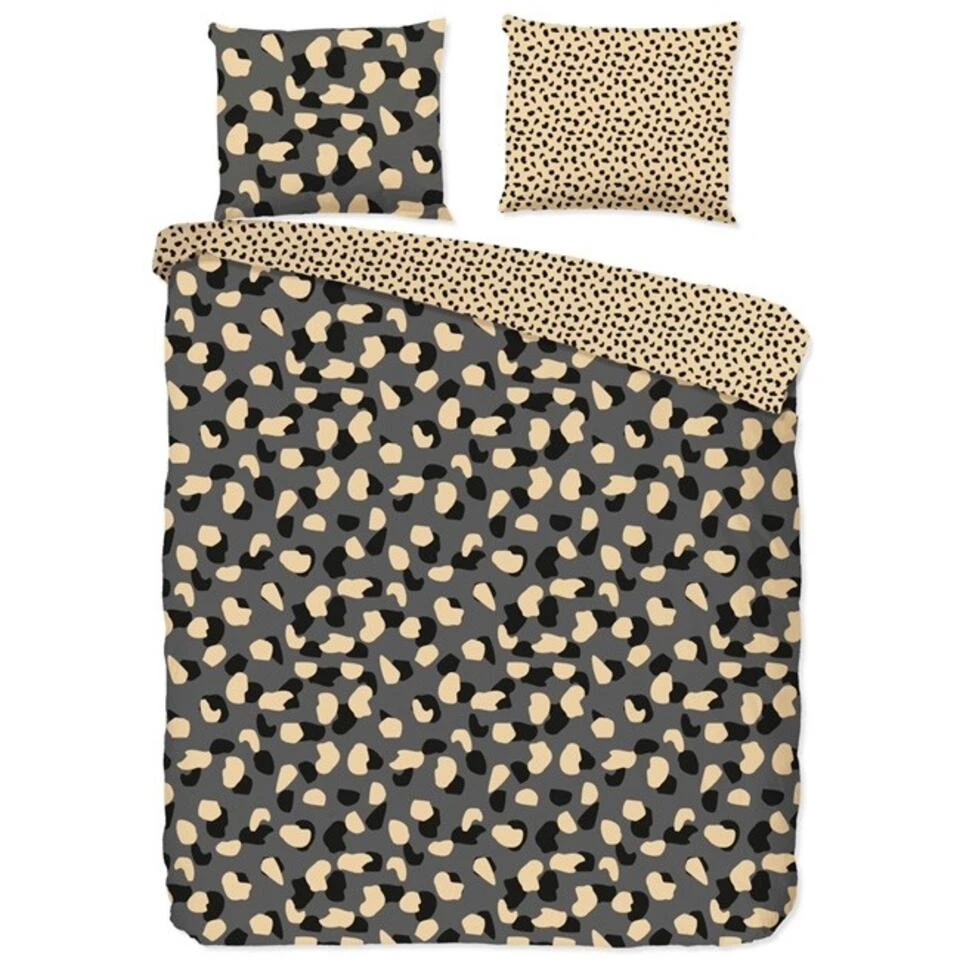 Good Morning Dekbedovertrek "Spotted" - Grijs - (200x220 Cm) 3 Good Morning Dekbedovertrek "Spotted" - Grijs - (200x220 Cm)