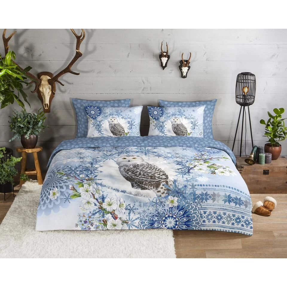 HIP Dekbedovertrek "Phalini" - Blauw - (240x220 Cm) 4 HIP Dekbedovertrek "Phalini" - Blauw - (240x220 Cm) - Afbeelding 2