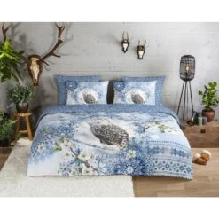 HIP Dekbedovertrek "Phalini" - Blauw - (240x220 Cm) 8 HIP Dekbedovertrek "Phalini" - Blauw - (240x220 Cm) -Leen Bakker Winkel 1000065907 0102