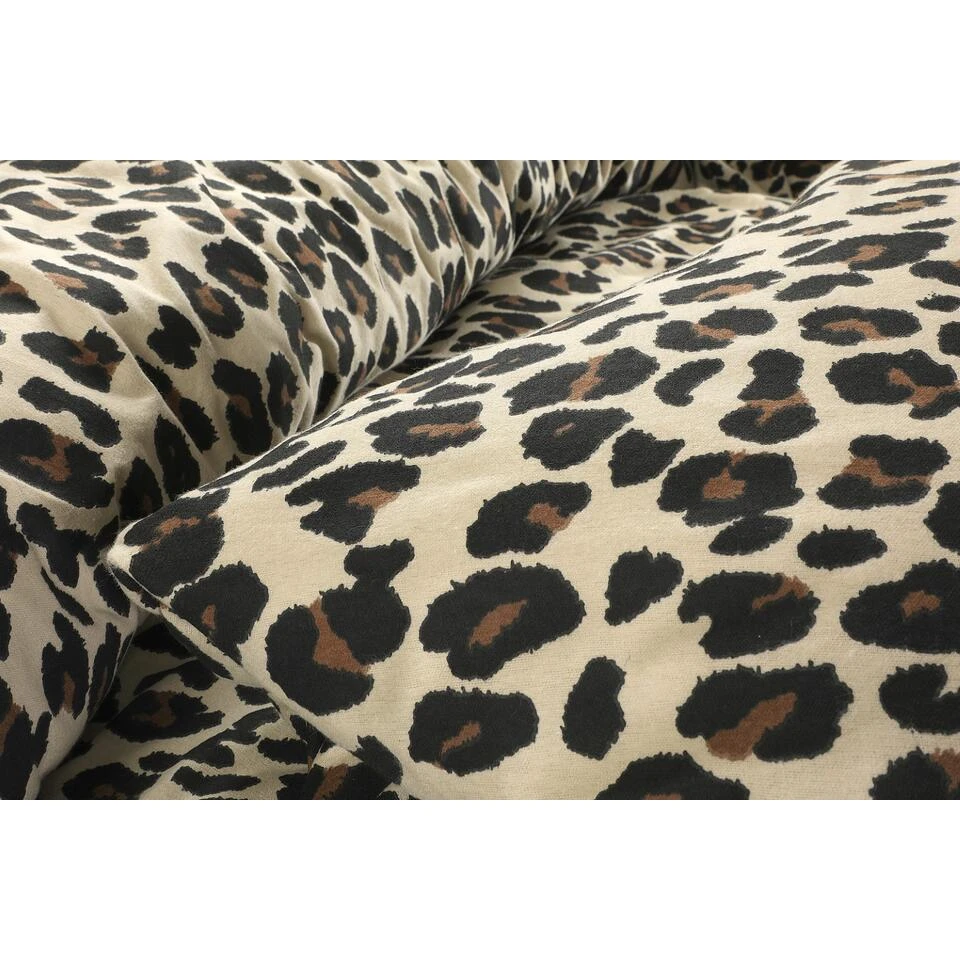 Day Dream Flanel Dekbedovertrek Panter - 240x200/220cm - Bruin 5 Day Dream Flanel Dekbedovertrek Panter - 240x200/220cm - Bruin - Afbeelding 3