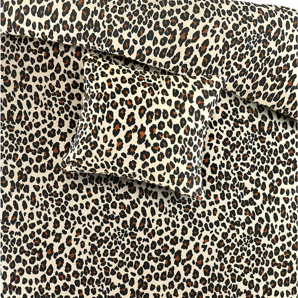 Day Dream Flanel Dekbedovertrek Panter - 240x200/220cm - Bruin 6 Day Dream Flanel Dekbedovertrek Panter - 240x200/220cm - Bruin - Afbeelding 4
