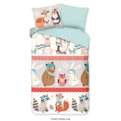 Good Morning Dekbedovertrek "Peace" - Multi - (140x220 Cm)