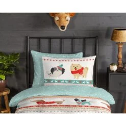 Good Morning Dekbedovertrek "Doggies" - Multi - (140x220 Cm) -Leen Bakker Winkel 1000070223 0110