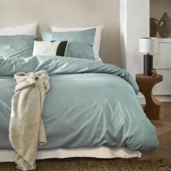 Cinderella Weekend - Dekbedovertrek - Katoen - 240x200/220 Cm - Mineral Green -Leen Bakker Winkel 1000071969 0101