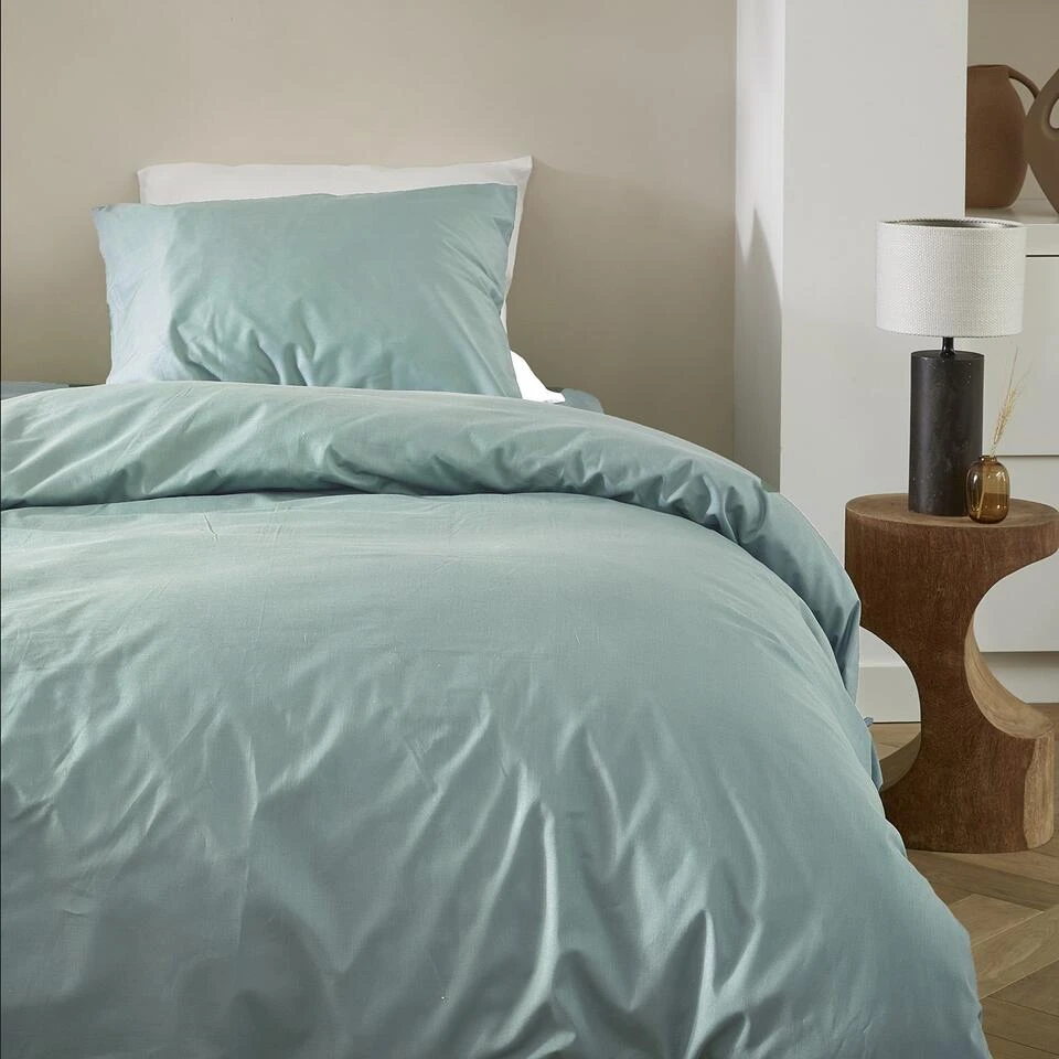 Cinderella Weekend - Dekbedovertrek - Katoen - 140x200/220 Cm - Mineral Green 4 Cinderella Weekend - Dekbedovertrek - Katoen - 140x200/220 Cm - Mineral Green - Afbeelding 2