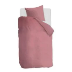 Ambiante Dekbedovertrek Uni Cotton Pink-1-persoons (140 X 200/220 Cm)