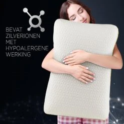 Vitapur Premium Ionity Anatomisch Kussen - 40x60 Cm -Leen Bakker Winkel 1000080656 0111