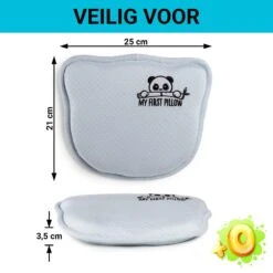 Vitapur - My First Panda Pillow 26x23 Cm - Blauw -Leen Bakker Winkel 1000080660 0102