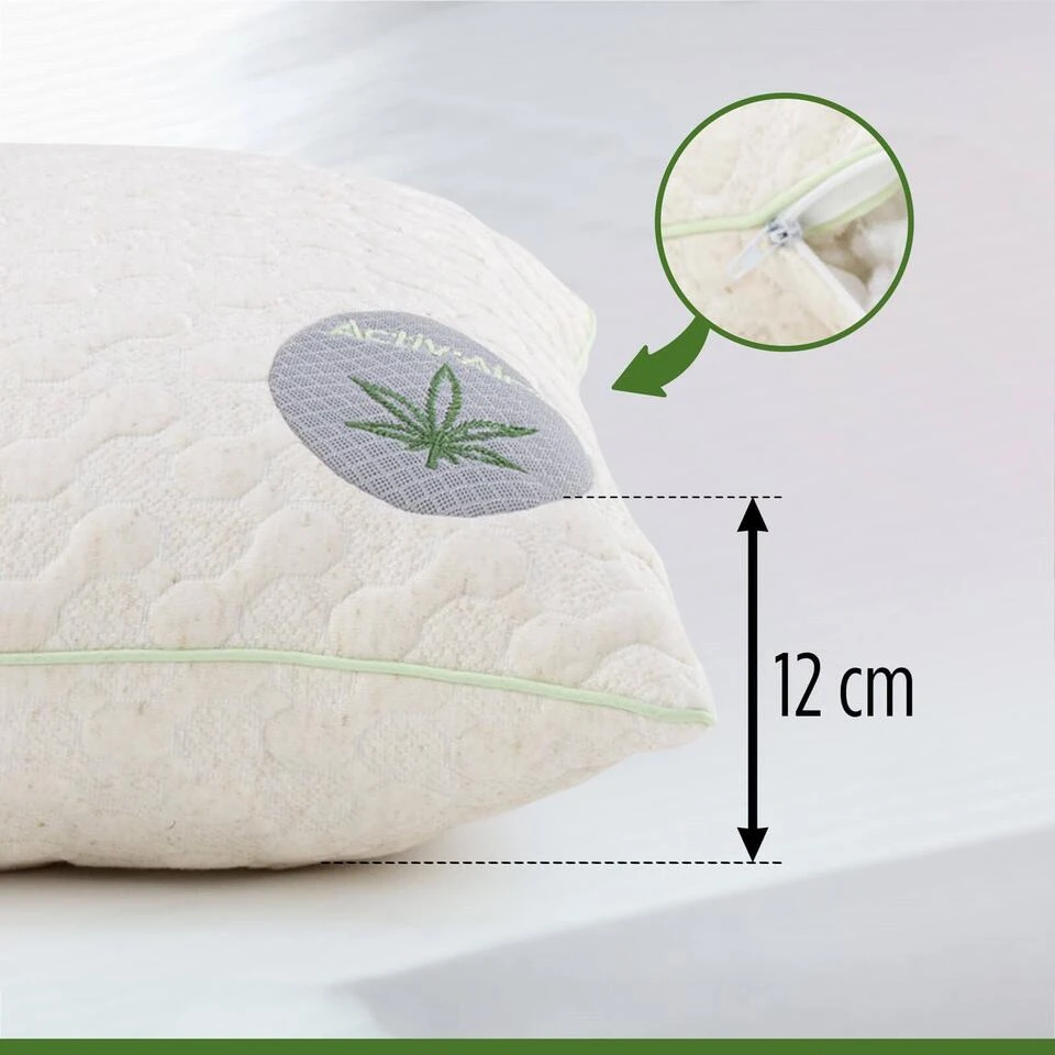 Hennep Active Air Kussen - 50x70 Cm 5 Hennep Active Air Kussen - 50x70 Cm - Afbeelding 3