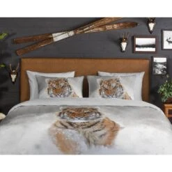 Good Morning Dekbedovertrek "Fleur" - Groen - (200x220 Cm) -Leen Bakker Winkel 1000080910 0110