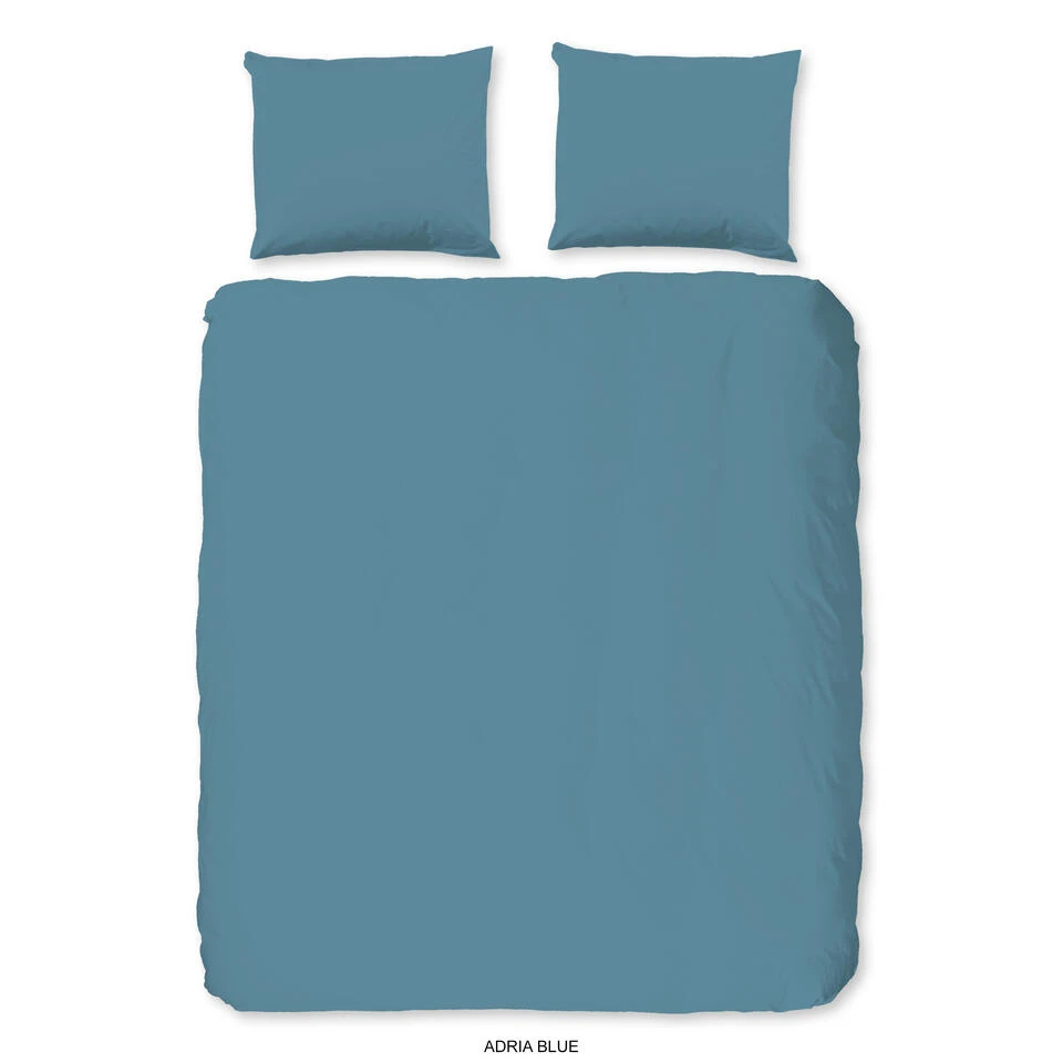 Good Morning Dekbedovertrek "uni Adria Blue" - Blauw - (240x220 Cm) 3 Good Morning Dekbedovertrek "uni Adria Blue" - Blauw - (240x220 Cm)