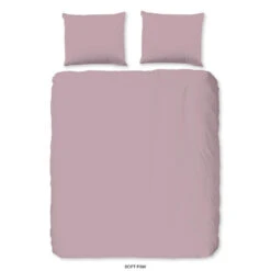 Good Morning Dekbedovertrek "Uni Soft Pink" - Roze - (240x220 Cm)