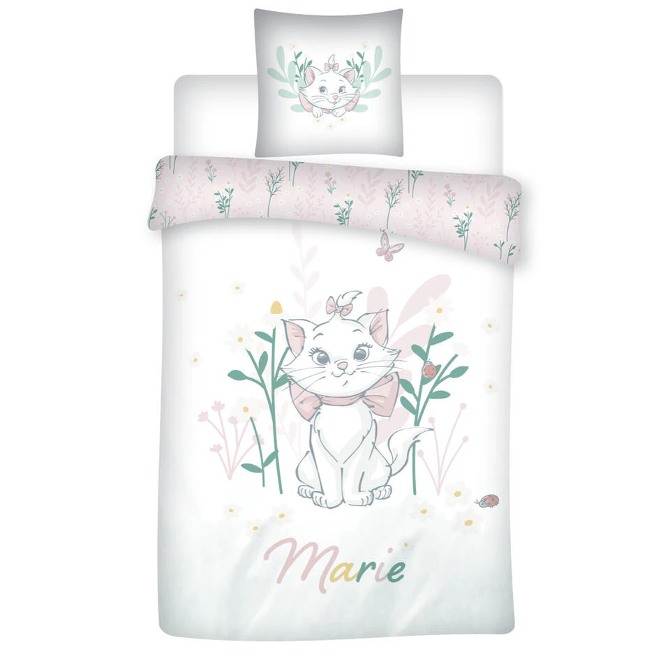 Disney Aristocats Dekbedovertrek, Marie - Eenpersoons - 140 X 200 Cm - Katoen 3 Disney Aristocats Dekbedovertrek, Marie - Eenpersoons - 140 X 200 Cm - Katoen