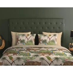 Good Morning Dekbedovertrek "Tropical" - Zand - (240x220 Cm) -Leen Bakker Winkel 1000083351 0110