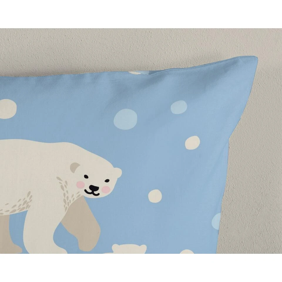 Good Morning Dekbedovertrek "Polar Bear" - Blauw - (140x220 Cm) 5 Good Morning Dekbedovertrek "Polar Bear" - Blauw - (140x220 Cm) - Afbeelding 3