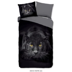 Pure Dekbedovertrek "Panter" - Zwart - (140x220 Cm)