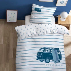 Volkswagen Dekbedovertrek Vibes - Lits Jumeax - 240 X 220 Cm - Katoen -Leen Bakker Winkel 1000084338 0103