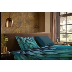 Pure Dekbedovertrek "Heather" - Petrol - (200x220 Cm) -Leen Bakker Winkel 1000084868 0110