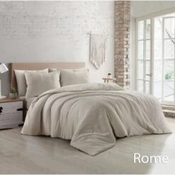 Papillon Dekbedovertrek Rome - 200x200/220 - Zand -Leen Bakker Winkel 1000086697 0101