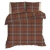 Romanette Flanellen Dekbedovertrek Stirling Roestbruin-2-persoons (200 X 200/...