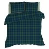 Romanette Flanellen Dekbedovertrek Lumberjack Blauw/Groen-2-persoons (200 X 2...