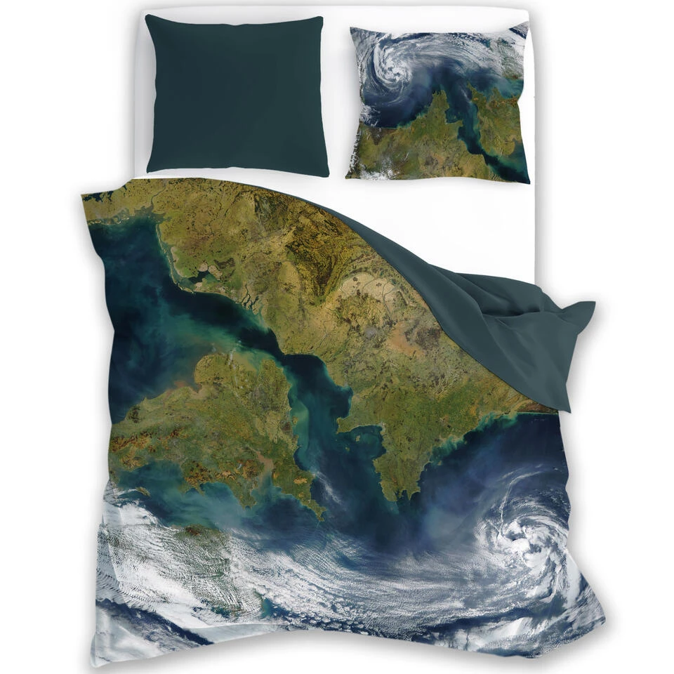 Faro Dekbedovertrek, Earth - Eenpersoons - 140 X 200 Cm - Katoen 3 Faro Dekbedovertrek, Earth - Eenpersoons - 140 X 200 Cm - Katoen