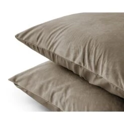 Sleeptime Velvet Kussenslopen Taupe (2-stuks) -Leen Bakker Winkel 1000091518 0102