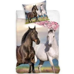 Animal Pictures Dekbedovertrek, Paarden - Eenpersoons - 140 X 200 Cm - Katoen