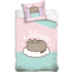 Pusheen Dekbedovertrek, Sleepy - Eenpersoons - 140 X 200 Cm - Katoen