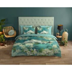 Good Morning Dekbedovertrek "Loving" - Aqua - (140x220 Cm) -Leen Bakker Winkel 1000092748 0101