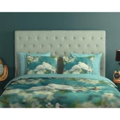 Good Morning Dekbedovertrek "Loving" - Aqua - (140x220 Cm) -Leen Bakker Winkel 1000092748 0110