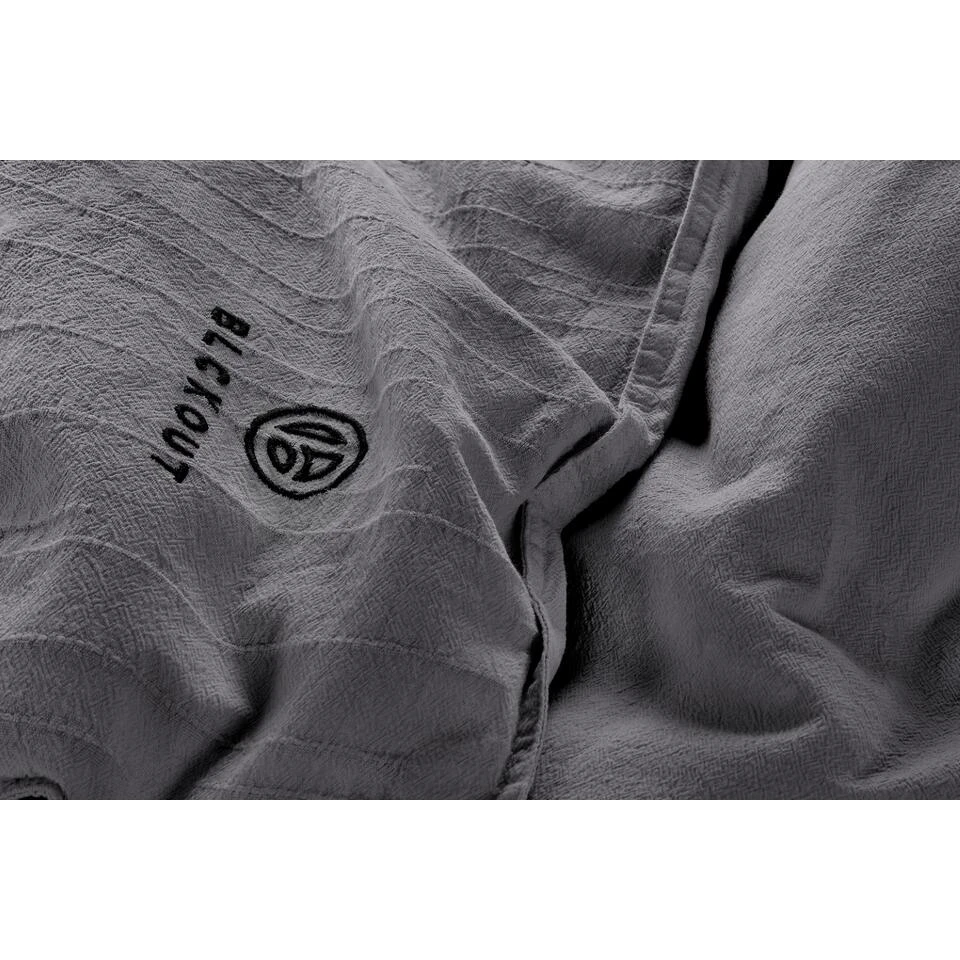 BLCKOUT Dekbedovertrek Odessa - 140x200/220 - Grijs 6 BLCKOUT Dekbedovertrek Odessa - 140x200/220 - Grijs - Afbeelding 4