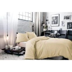 BLCKOUT Dekbedovertrek Oslo - 140x200/220 - Lichtgeel 7 BLCKOUT Dekbedovertrek Oslo - 140x200/220 - Lichtgeel -Leen Bakker Winkel 1000093541 0101