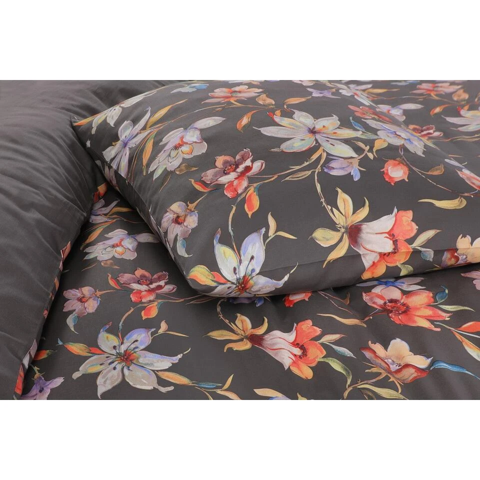 Papillon Dekbedovertrek Nora- 240x200/220- Grijs 5 Papillon Dekbedovertrek Nora- 240x200/220- Grijs - Afbeelding 3