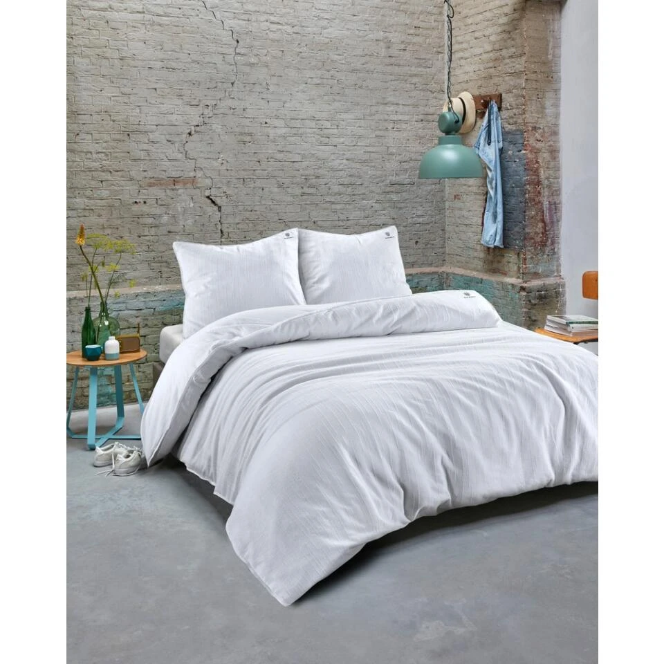 BLCKOUT Dekbedovertrek Odessa - 240x200/220 - Wit 4 BLCKOUT Dekbedovertrek Odessa - 240x200/220 - Wit - Afbeelding 2