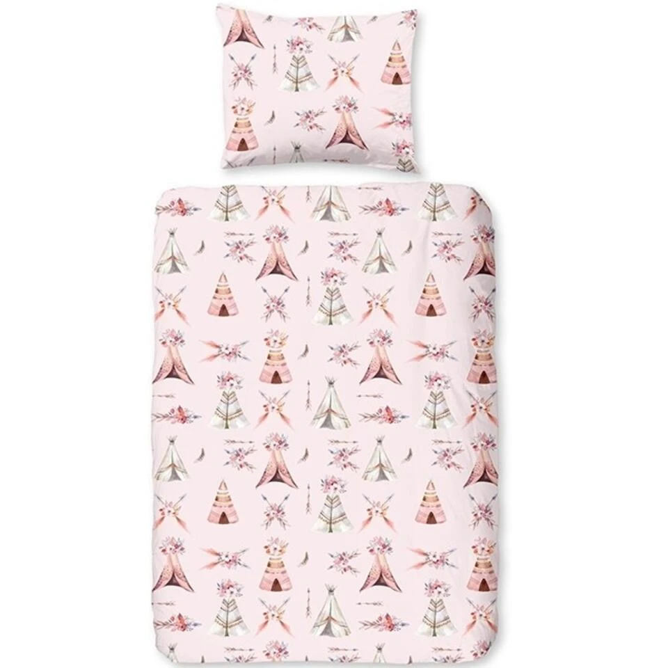 Good Morning Dekbedovertrek "Boho" - Multi - (120x150 Cm) 4 Good Morning Dekbedovertrek "Boho" - Multi - (120x150 Cm) - Afbeelding 2