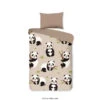 Good Morning Dekbedovertrek "Panda" - Zand - (120x150 Cm) -Leen Bakker Winkel 1000094424