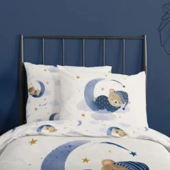 Good Morning Dekbedovertrek "Sleeping" - Ecru - (120x150 Cm) 9 Good Morning Dekbedovertrek "Sleeping" - Ecru - (120x150 Cm) -Leen Bakker Winkel 1000094430 0104