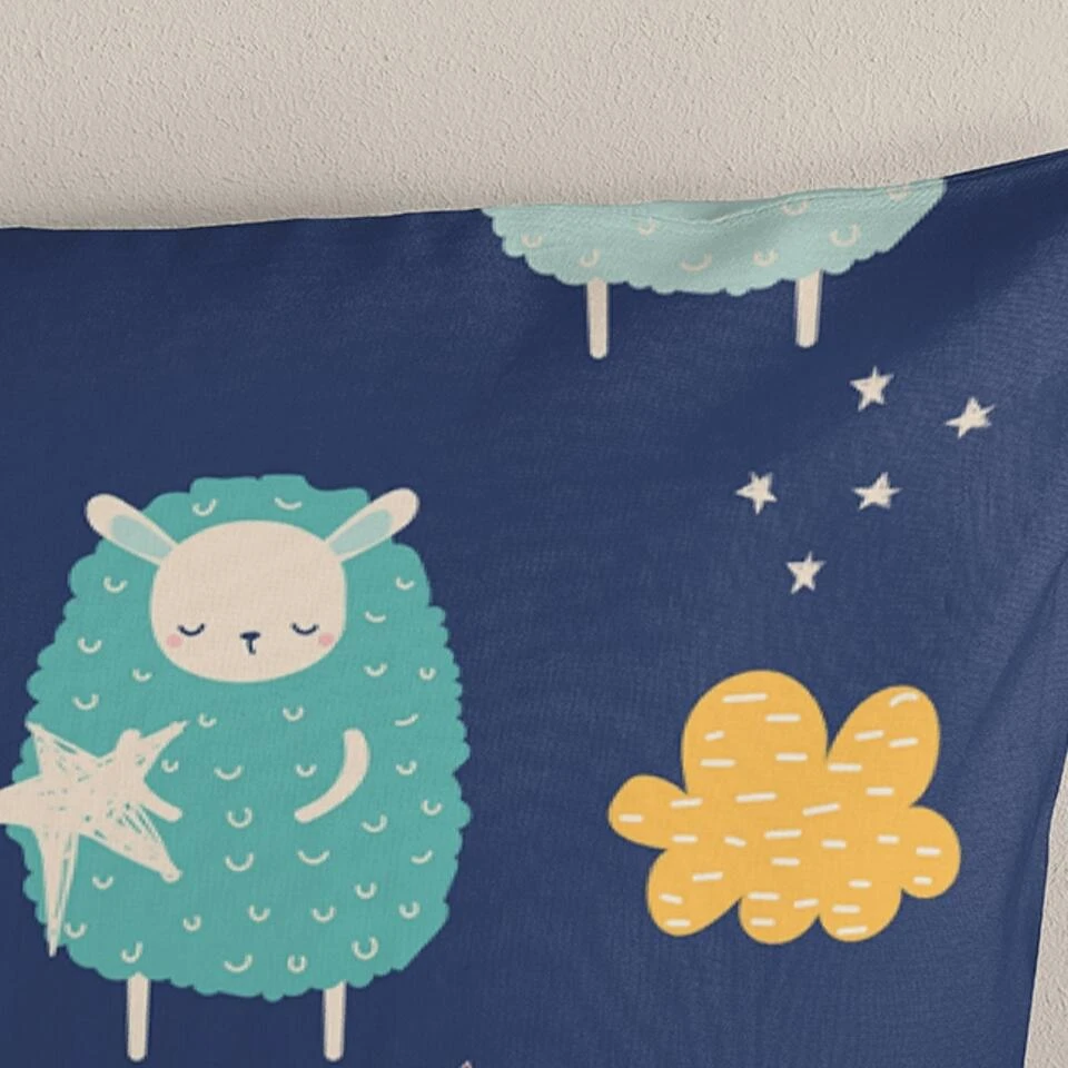 Good Morning Dekbedovertrek "Sheep" - Multi - (120x150 Cm) 6 Good Morning Dekbedovertrek "Sheep" - Multi - (120x150 Cm) - Afbeelding 4