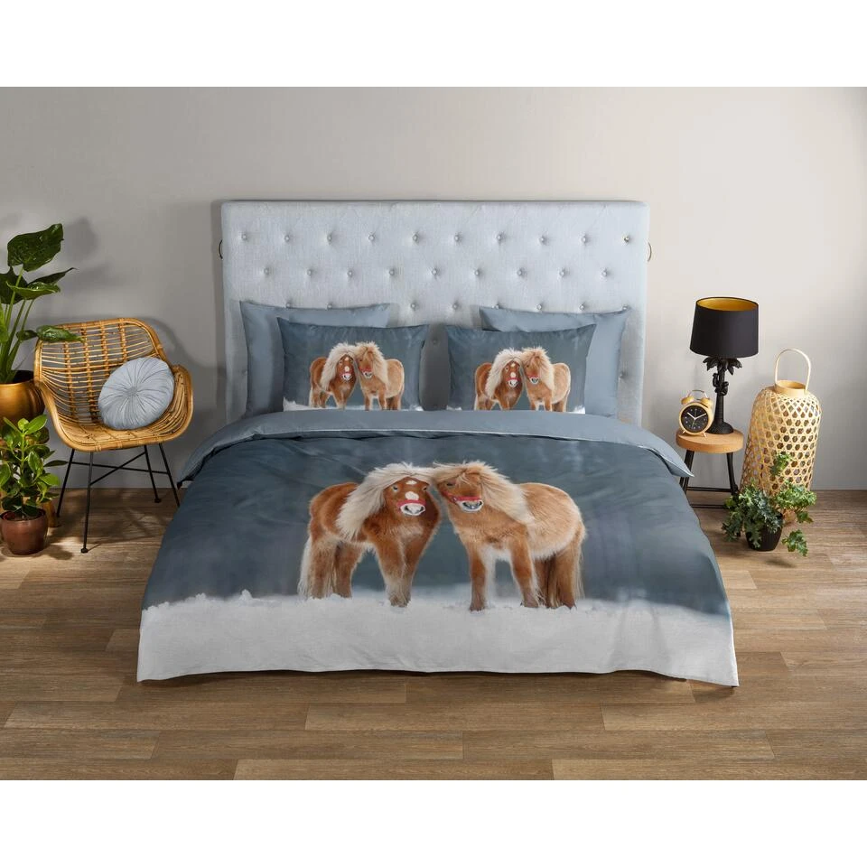 Good Morning Dekbedovertrek "Noa" - Multi - (140x220 Cm) 4 Good Morning Dekbedovertrek "Noa" - Multi - (140x220 Cm) - Afbeelding 2