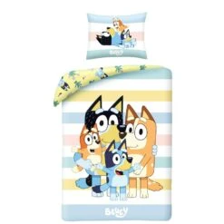 Bluey Dekbedovertrek, Family - Eenpersoons - 140 X 200 Cm - Katoen
