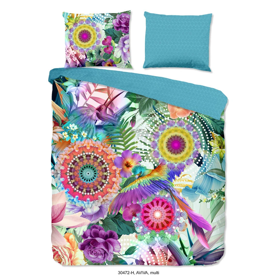 HIP Dekbedovertrek "Aviva" - Multi - (200x220 Cm) 3 HIP Dekbedovertrek "Aviva" - Multi - (200x220 Cm)