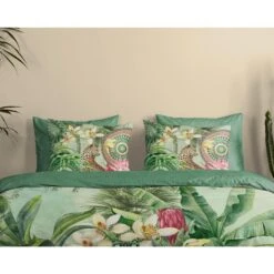 HIP Dekbedovertrek "Abhita" - Groen - (200x220 Cm) -Leen Bakker Winkel 1000096051 0110