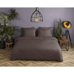 HIP Dekbedovertrek "" - Bruin - (140x220 Cm) -Leen Bakker Winkel 1000096052 0101