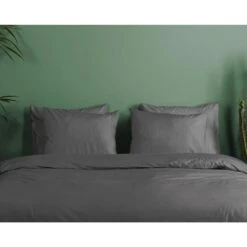HIP Dekbedovertrek "" - Antraciet - (240x220 Cm) -Leen Bakker Winkel 1000096059 0110