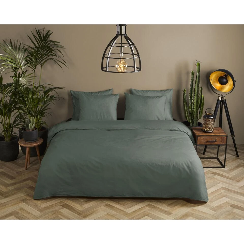 HIP Dekbedovertrek "" - Groen - (240x220 Cm) 4 HIP Dekbedovertrek "" - Groen - (240x220 Cm) - Afbeelding 2