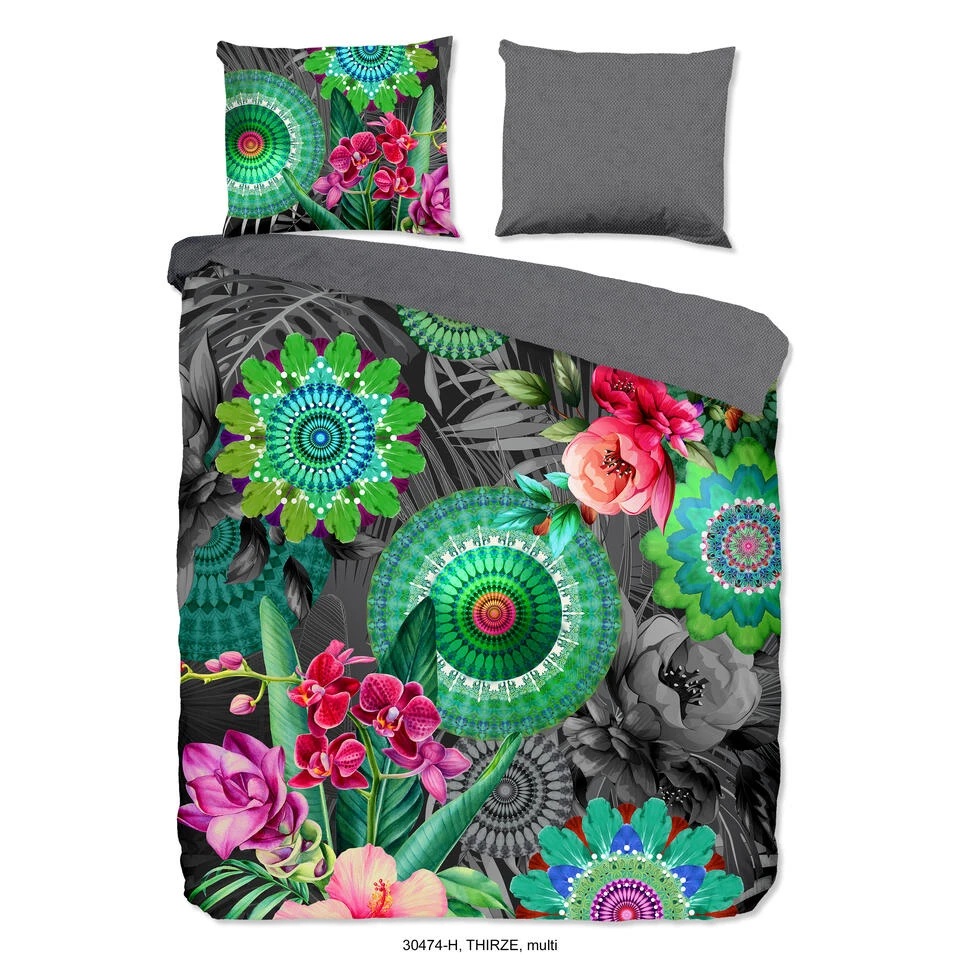 HIP Dekbedovertrek "Thirze" - Multi - (200x220 Cm) 3 HIP Dekbedovertrek "Thirze" - Multi - (200x220 Cm)