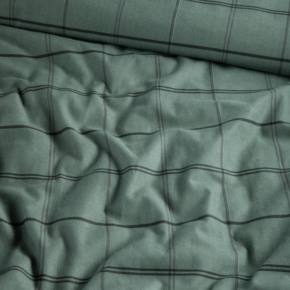 Cinderella Dekbedovertrek Kody - Flanel - 260x200/220 Cm - Green 5 Cinderella Dekbedovertrek Kody - Flanel - 260x200/220 Cm - Green - Afbeelding 3
