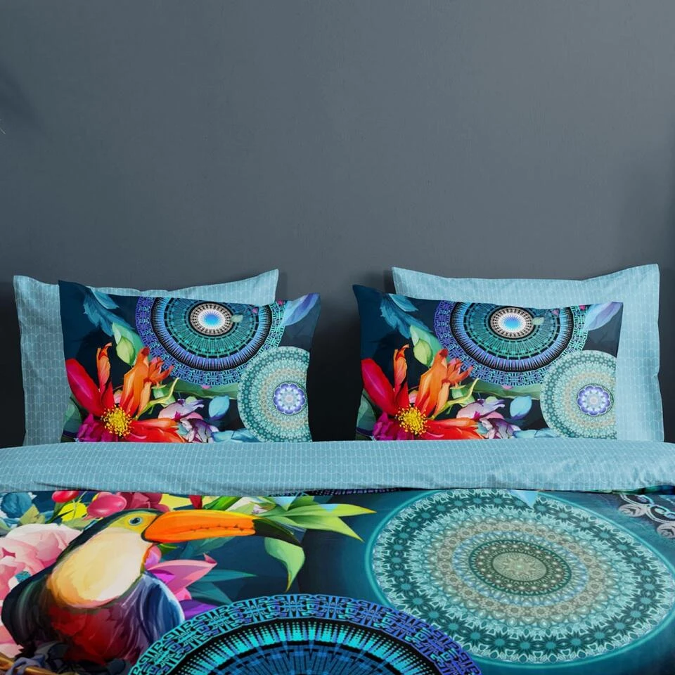 HIP Dekbedovertrek "Cailani" - Multi - (140x220 Cm) 3 HIP Dekbedovertrek "Cailani" - Multi - (140x220 Cm)